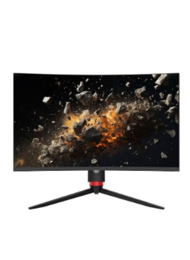 27 Inch Curved Gaming Monitor with 280Hz Refresh Rate FHD Borderless Monitor / 178° Viewing Angle / NVidia G-Sync & AMD FreeSync Support / RGB Light / HDMI & Display Ports / MT9800 Solution - Black